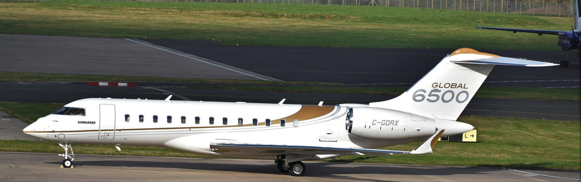 A Bombardier branded Global 6500